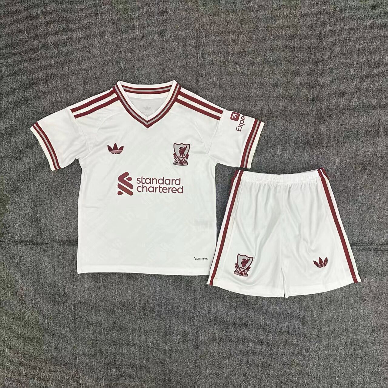 Kids-Liverpool 26/27 Away White Leaked Soccer Jersey